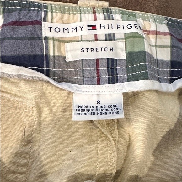 Khaki Tommy Hilfiger Mini Skirt with Zipper Pocket - Picture 3 of 3